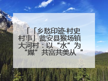 「乡愁印迹·村史村事」瓮安县猴场镇大河村：以“水”为“媒”共富共美从“河”而来