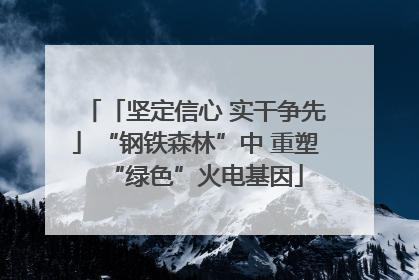 「坚定信心 实干争先」“钢铁森林”中 重塑“绿色”火电基因