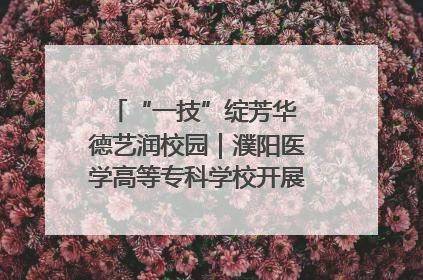 “一技”绽芳华 德艺润校园｜濮阳医学高等专科学校开展丰富多彩的职业教育活动周主题活动