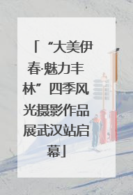 “大美伊春·魅力丰林”四季风光摄影作品展武汉站启幕