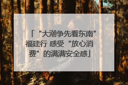 “大潮争先看东南”福建行 感受“放心消费”的满满安全感