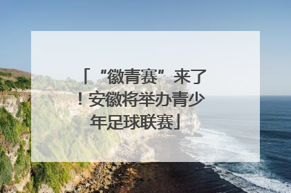 “徽青赛”来了！安徽将举办青少年足球联赛