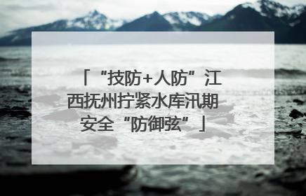 “技防+人防”江西抚州拧紧水库汛期安全“防御弦”