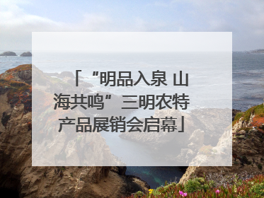 “明品入泉 山海共鸣”三明农特产品展销会启幕
