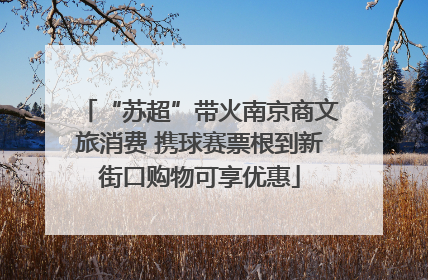 “苏超”带火南京商文旅消费 携球赛票根到新街口购物可享优惠