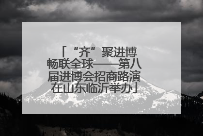 “齐”聚进博 畅联全球——第八届进博会招商路演在山东临沂举办