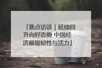 焦点访谈｜延续回升向好态势 中国经济展现韧性与活力