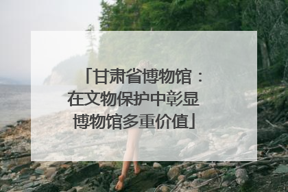 甘肃省博物馆：在文物保护中彰显博物馆多重价值