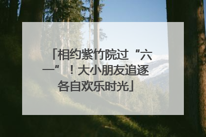 相约紫竹院过“六一”！大小朋友追逐各自欢乐时光