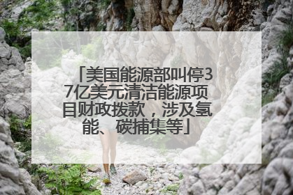 美国能源部叫停37亿美元清洁能源项目财政拨款，涉及氢能、碳捕集等