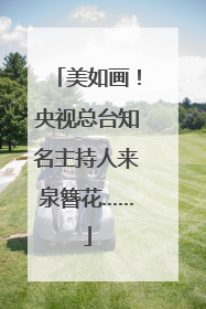 美如画！央视总台知名主持人来泉簪花……