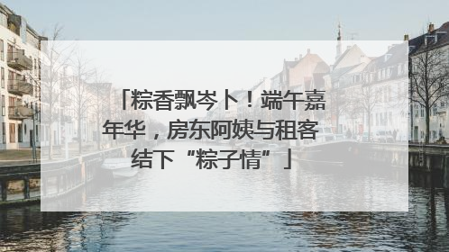 粽香飘岑卜！端午嘉年华，房东阿姨与租客结下“粽子情”