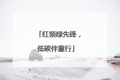 红领绿先锋，低碳伴童行