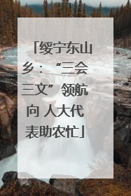绥宁东山乡：“三会三文”领航向 人大代表助农忙