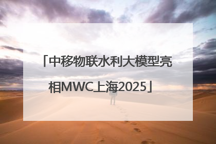 中移物联水利大模型亮相MWC上海2025