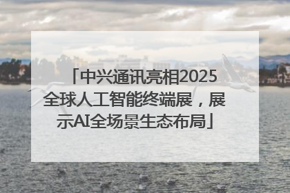 中兴通讯亮相2025全球人工智能终端展，展示AI全场景生态布局