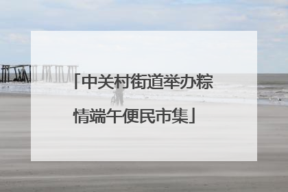 中关村街道举办粽情端午便民市集