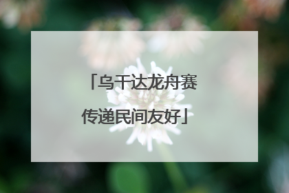 乌干达龙舟赛传递民间友好