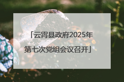 云霄县政府2025年第七次党组会议召开