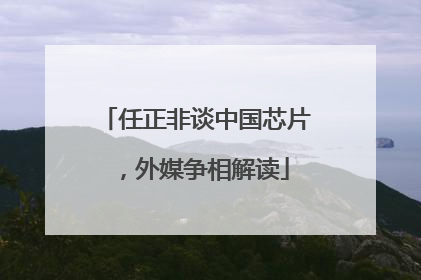 任正非谈中国芯片，外媒争相解读