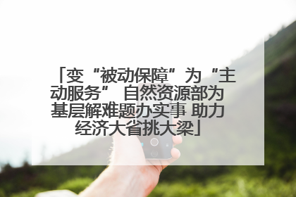 变“被动保障”为“主动服务” 自然资源部为基层解难题办实事 助力经济大省挑大梁