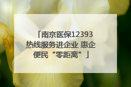 南京医保12393热线服务进企业 惠企便民“零距离”