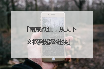 南京跃迁，从天下文枢到超级链接