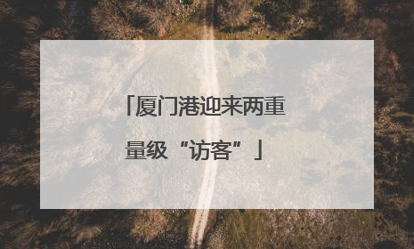 厦门港迎来两重量级“访客”
