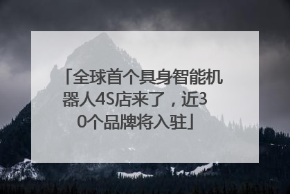 全球首个具身智能机器人4S店来了，近30个品牌将入驻
