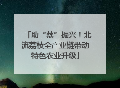 助“荔”振兴！北流荔枝全产业链带动特色农业升级
