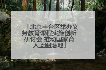 北京丰台区举办义务教育课程实施创新研讨会 推动国家育人蓝图落地