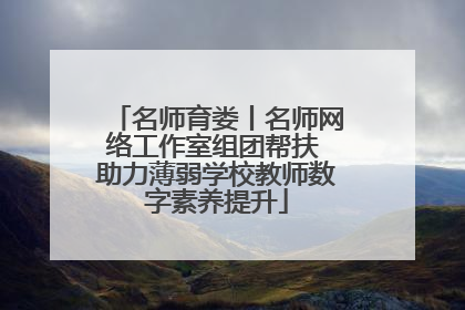 名师育娄丨名师网络工作室组团帮扶 助力薄弱学校教师数字素养提升