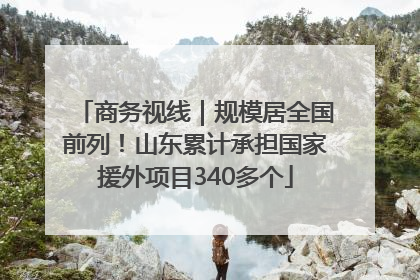 商务视线｜规模居全国前列！山东累计承担国家援外项目340多个