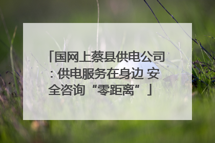 国网上蔡县供电公司：供电服务在身边 安全咨询“零距离”