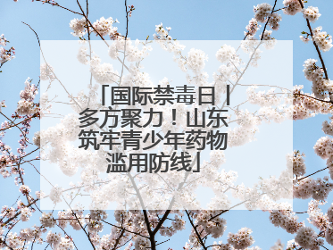 国际禁毒日丨多方聚力！山东筑牢青少年药物滥用防线