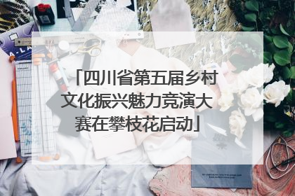 四川省第五届乡村文化振兴魅力竞演大赛在攀枝花启动