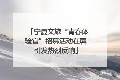 宁夏文旅“青春体验官”招募活动在蓉引发热烈反响