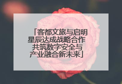 客都文旅与启明星辰达成战略合作 共筑数字安全与产业融合新未来