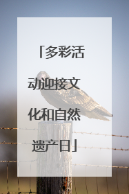 多彩活动迎接文化和自然遗产日
