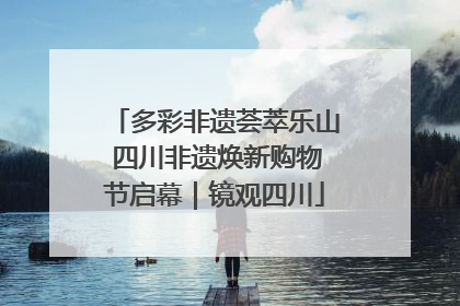 多彩非遗荟萃乐山 四川非遗焕新购物节启幕｜镜观四川