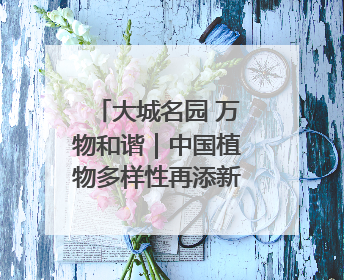 大城名园 万物和谐｜中国植物多样性再添新成员！它只在西藏墨脱