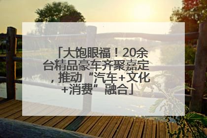 大饱眼福！20余台精品豪车齐聚嘉定，推动“汽车+文化+消费”融合