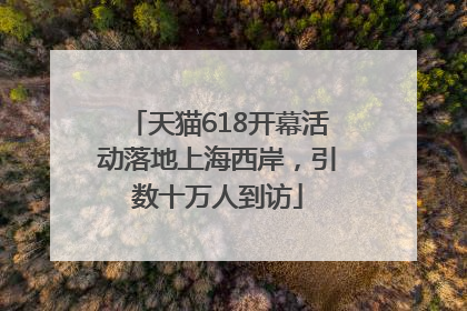 天猫618开幕活动落地上海西岸，引数十万人到访