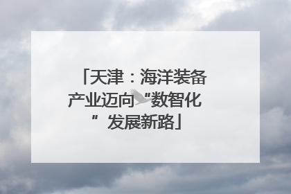 天津：海洋装备产业迈向“数智化”发展新路
