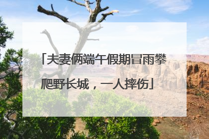 夫妻俩端午假期冒雨攀爬野长城，一人摔伤