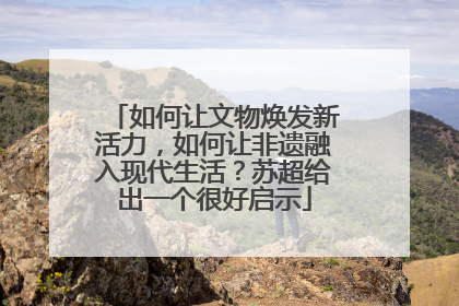 如何让文物焕发新活力，如何让非遗融入现代生活？苏超给出一个很好启示