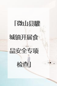 微山县驩城镇开展食品安全专项检查