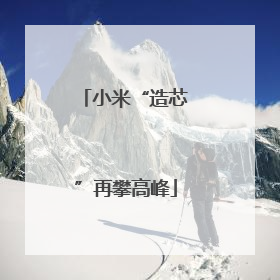 小米“造芯”再攀高峰