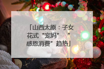 山西太原：子女花式“宠妈” “感恩消费”趋热