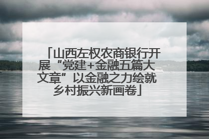 山西左权农商银行开展“党建+金融五篇大文章”以金融之力绘就乡村振兴新画卷